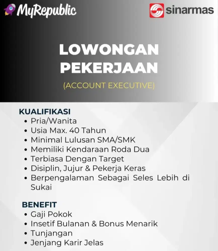 Lowongan kerja seles marketing WIFI