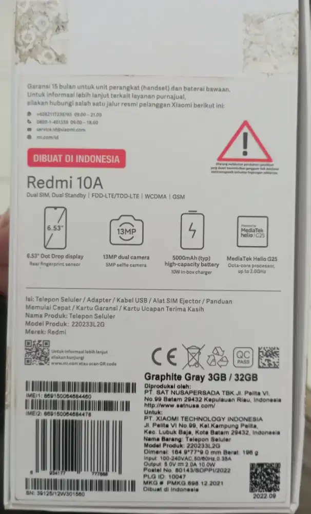 Redmi 10A 3GB/32
