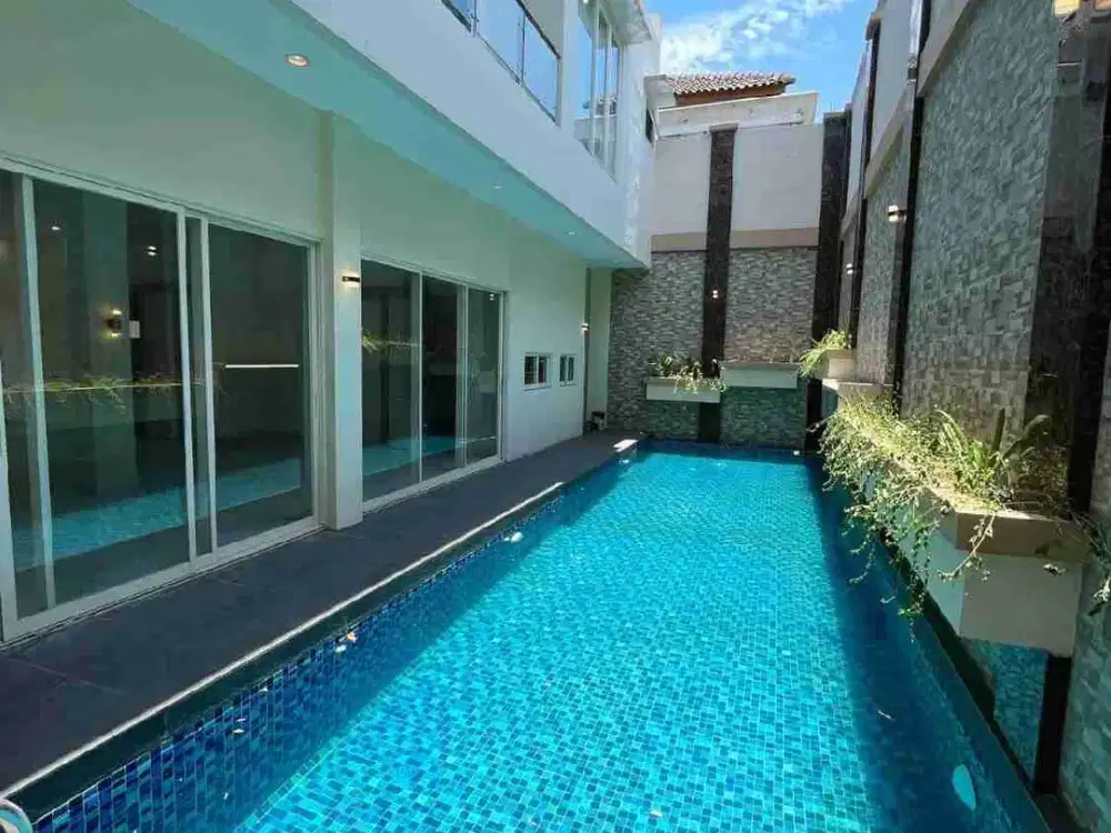 Dijual Rumah Baru Minimalis Private Pool Kertajaya Indah Surabaya Timur