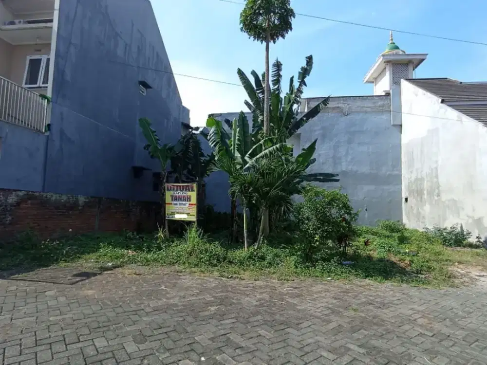 Tanah murah 850Jt luas 84 dalam cluster di candi mendut, siap bangun cocok untuk kos