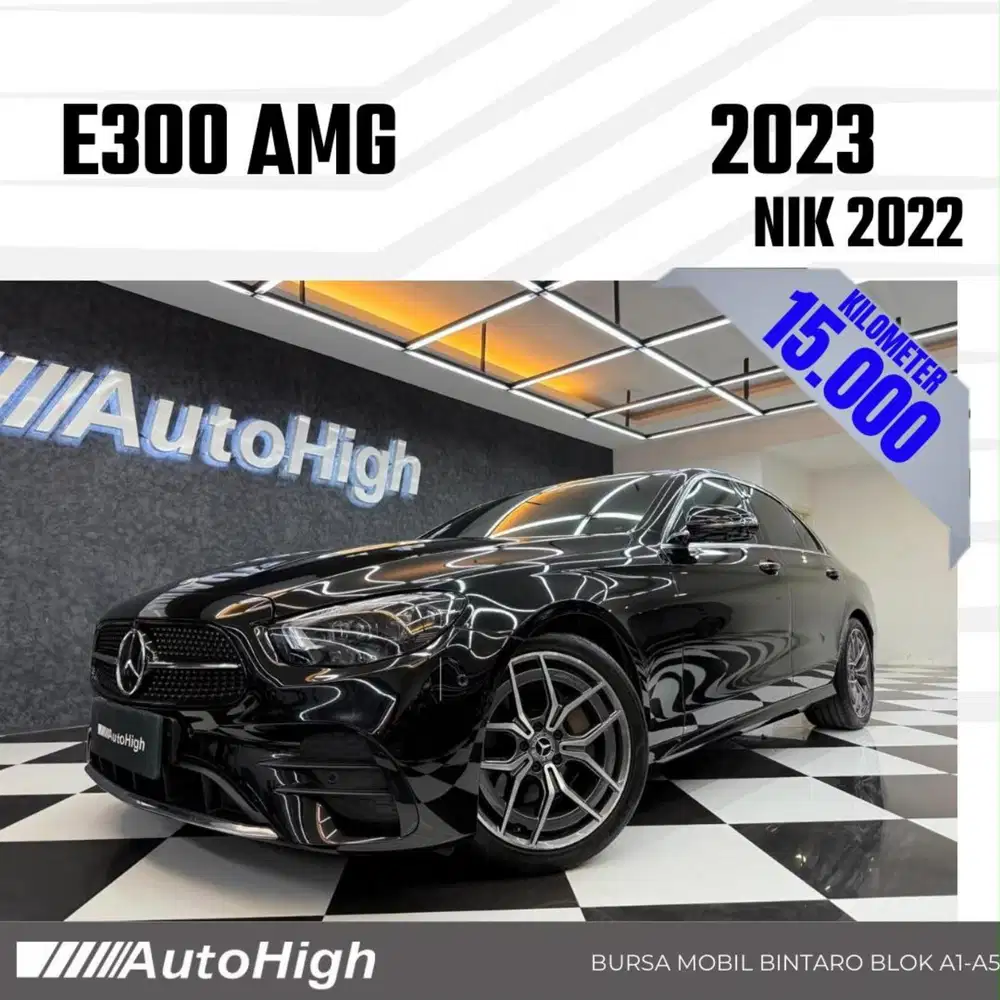 DP10% [Km15.000] E300 AMG 2022 Black Reg 2021 #AUTOHIGH