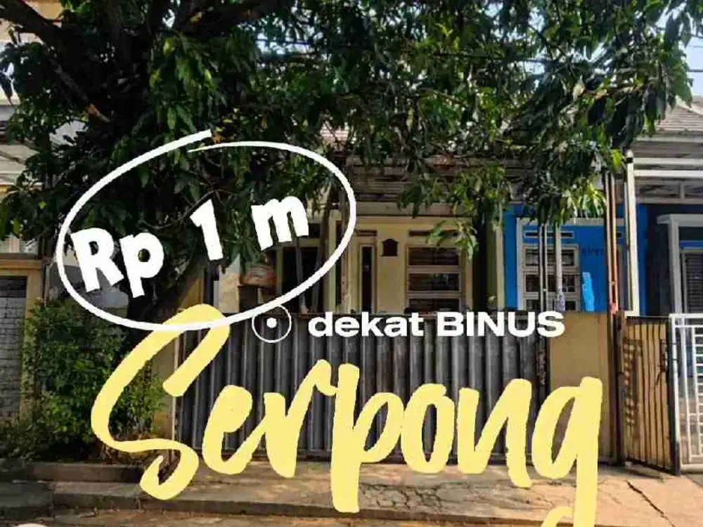 dijual cepet rumah deket binus school bsd