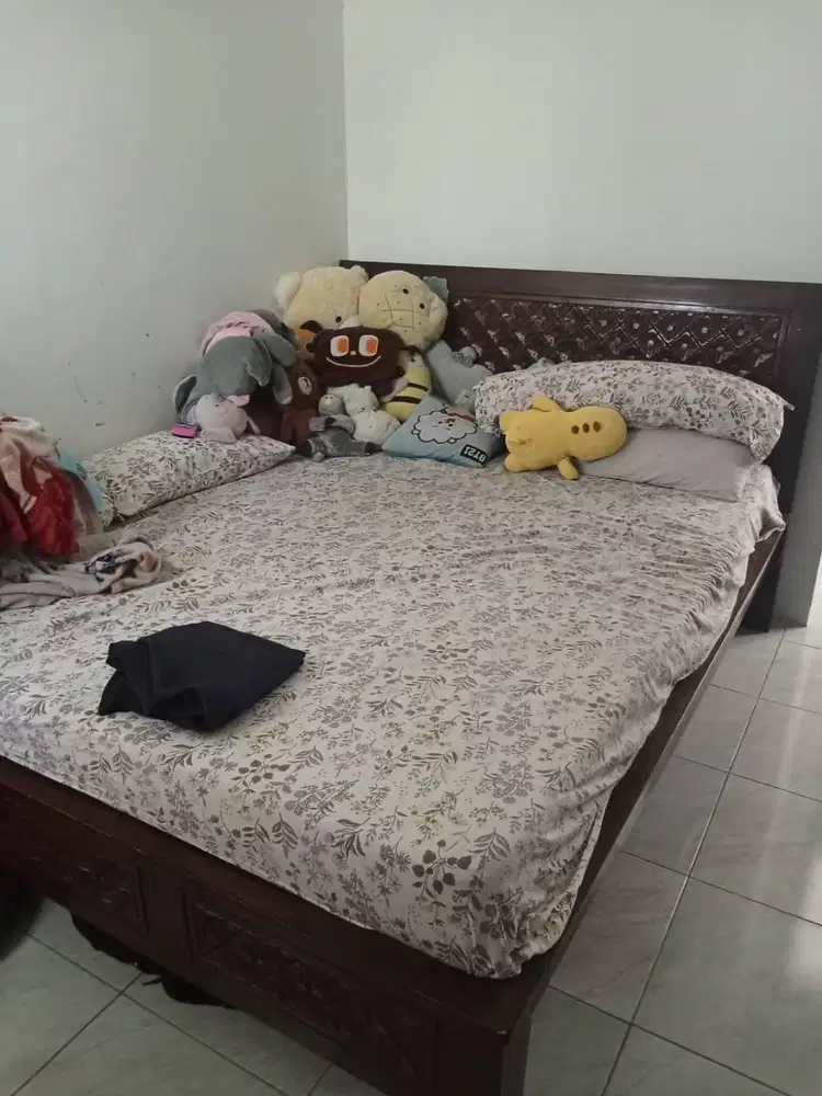 Tempat Tidur Kayu Jati + Kasur Inoac No.1