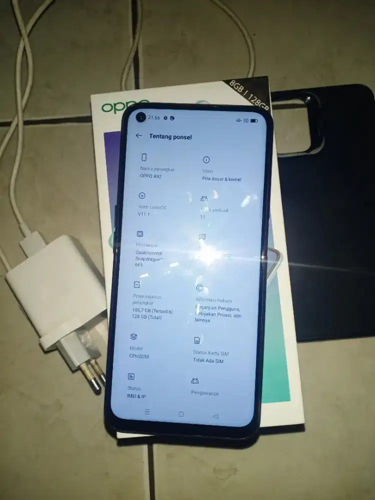 Oppo A92 8/128 lengkap