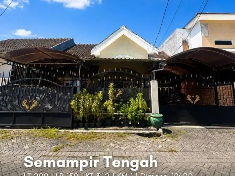 Rumah Semampir Tengah STRATEGIS, SIAP HUNI, ROW JALAN 3 MOBIL