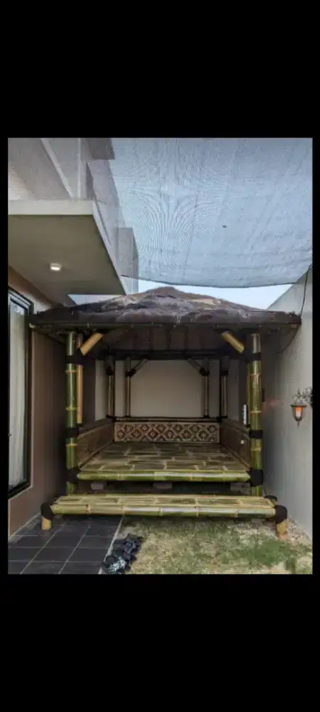 Saung gazebo Bambu
