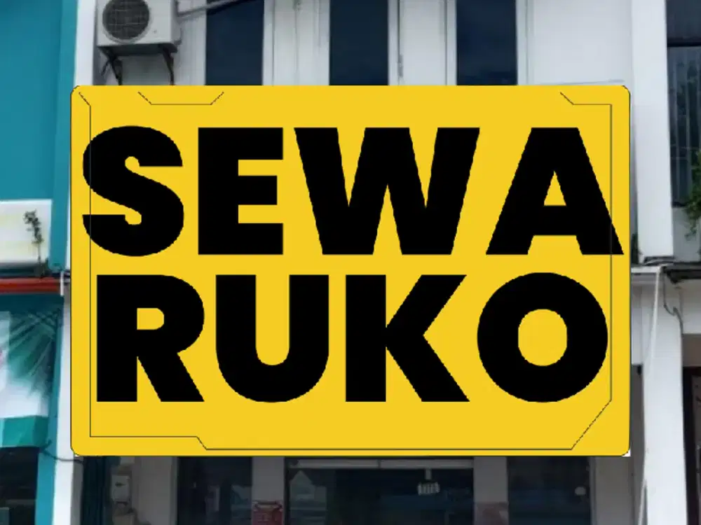Shophouse for rent. Sewa Ruko depan jalan utama lokasi MT Haryono