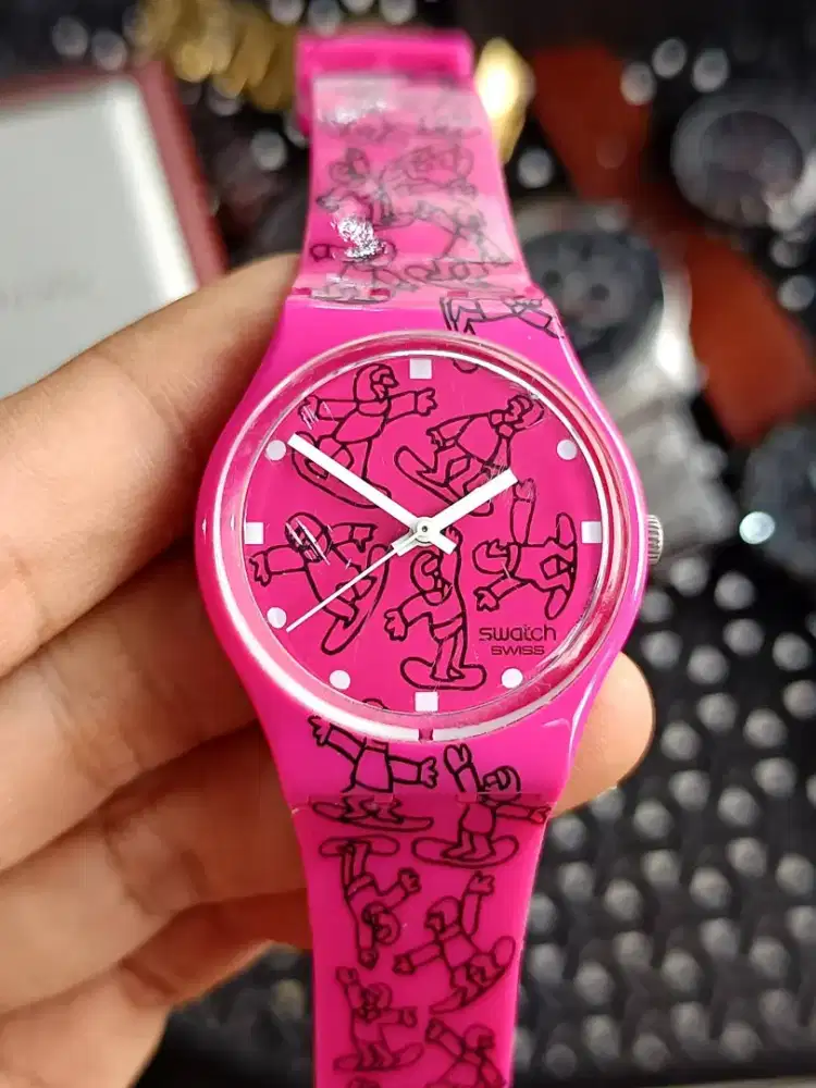 SWATCH Standard Gent GZ200 PINK RIDE AG2008 ORIGINAL (Like New)