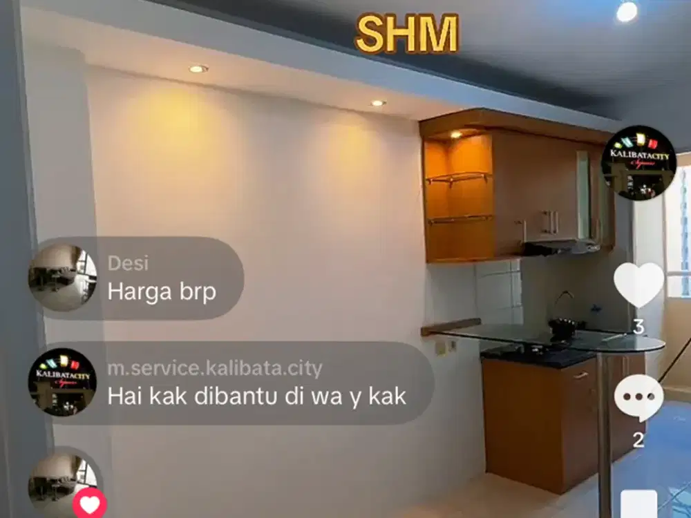 jual 2 kamar tower Jasmine furnish sprti baru kalibata city
