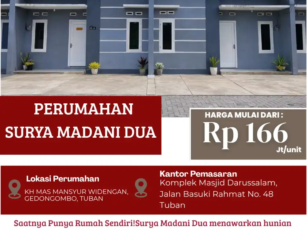 Surya Madani Dua – Saatnya Punya Rumah Impian dengan Harga Terjangkau!