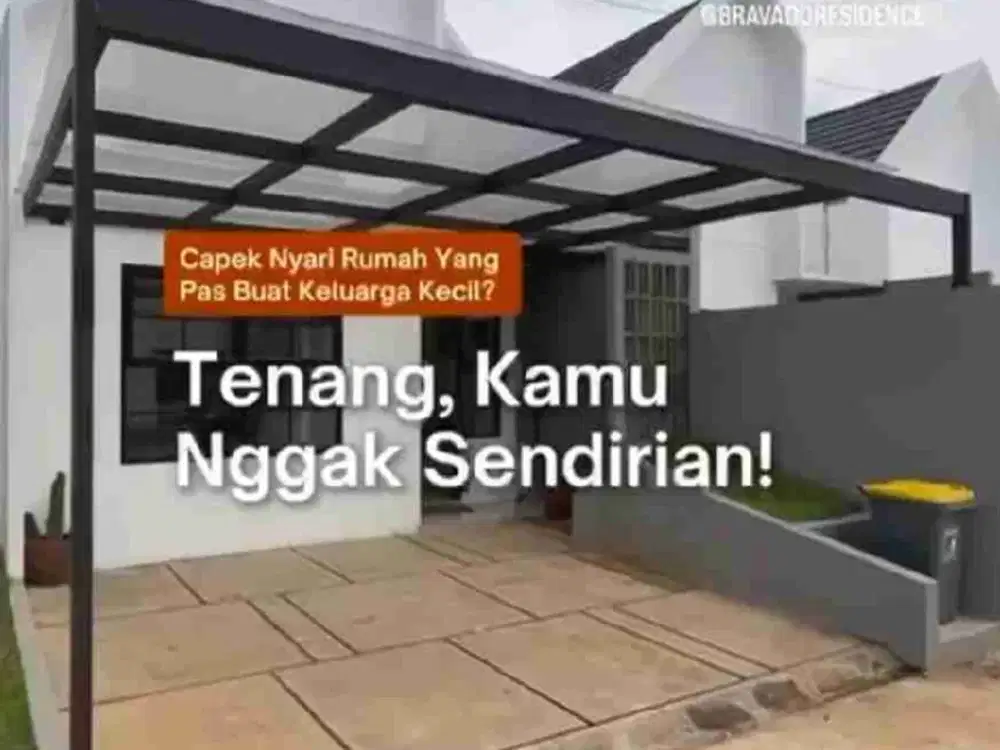Dijual rumah baru desain Scandinavian harga 400 juta aja di Cilodong Depok
