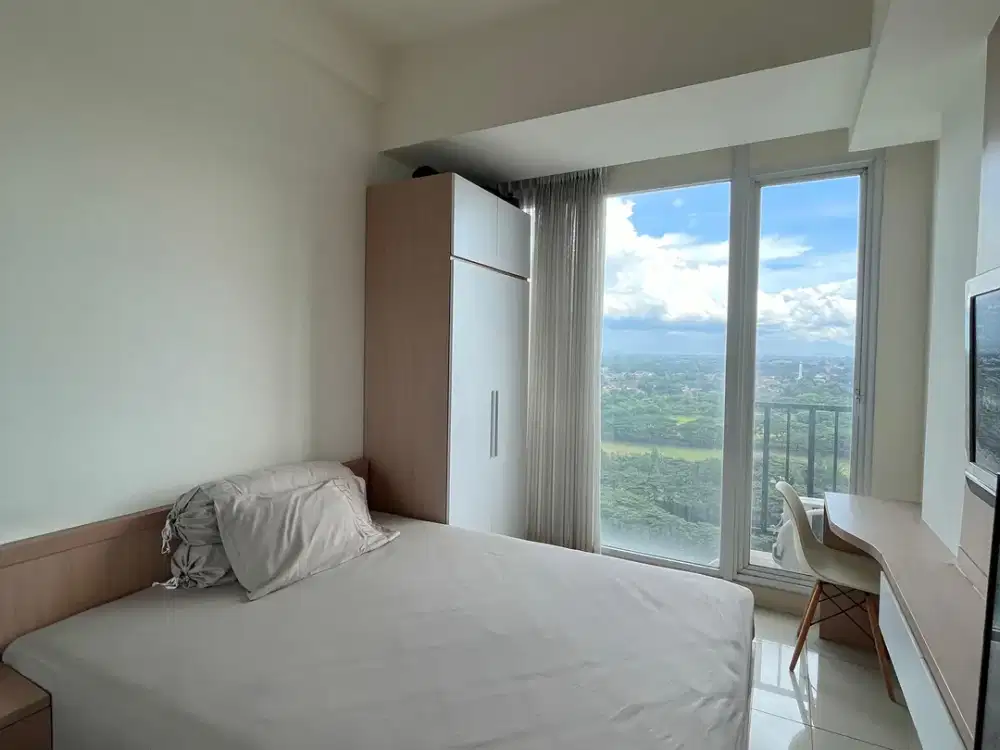 DISEWAKAN APARTEMEN TREEPARK BSD FULL FURNISHED, OWNER BU BANGET, HARGA PALING MURAH