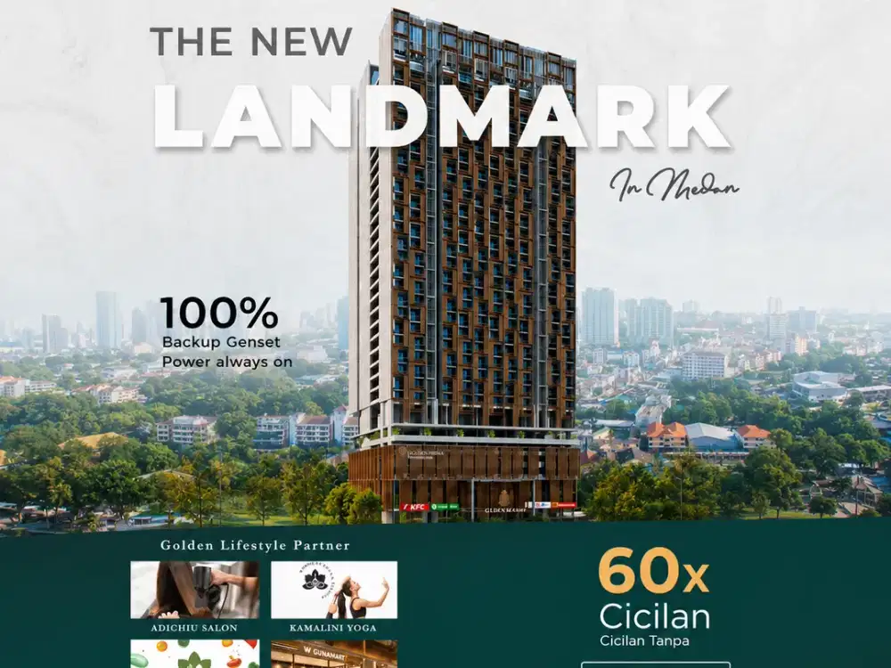 Studio Platinum 41,5M² High Floor Golden Prima Residence Medan