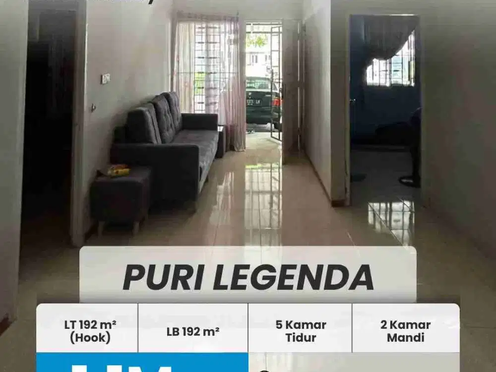 DIJUAL RUMAH HOOK PURI LEGENDA, BATAM CENTER