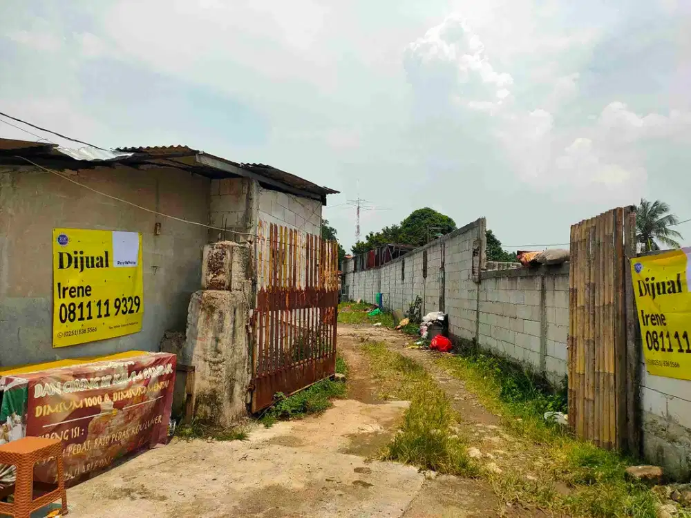 dijual tanah usaha pinggir jalan besar cocok utk usaha, bengkel, gudang , toko