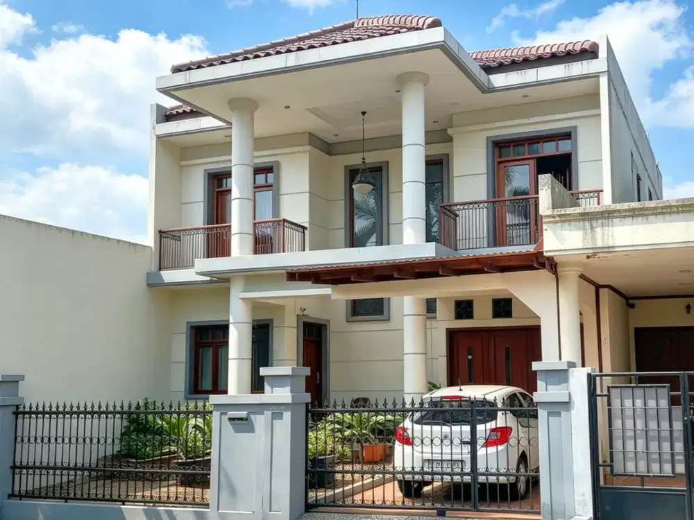 RUMAH 3 LANTAI DI TAMAN BOUGENVILE CAMAN – DEKAT TOL & LRT JATIBENING