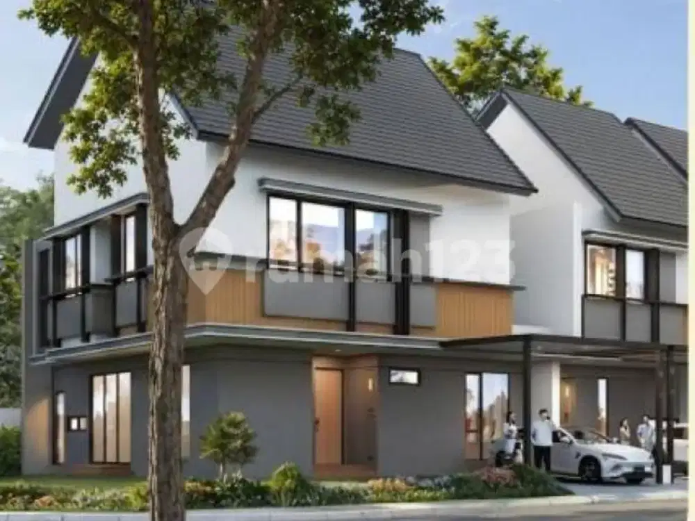 Rumah Modern Tropical Concept Cluster Aruna Alam Sutera Type Ruu Corner