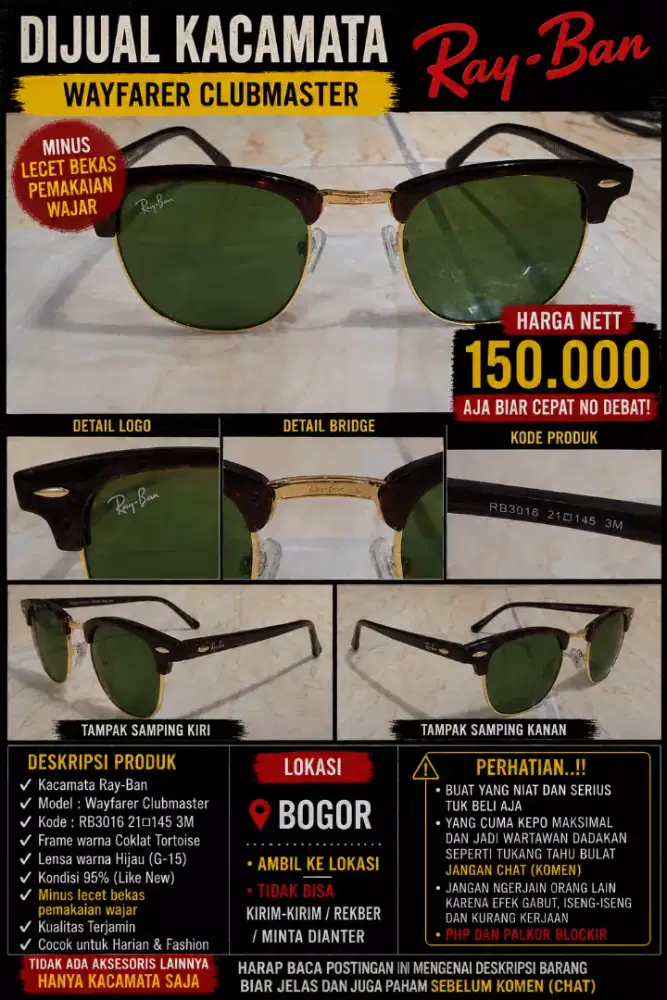 Kacamata Ray Ban