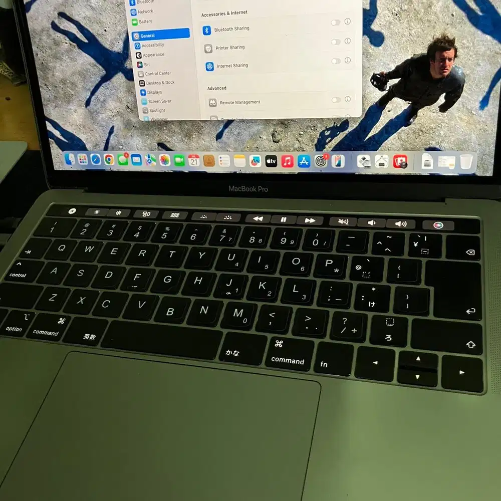 Macbook Pro 2019 Touchbar 4tbt normal siap pakai