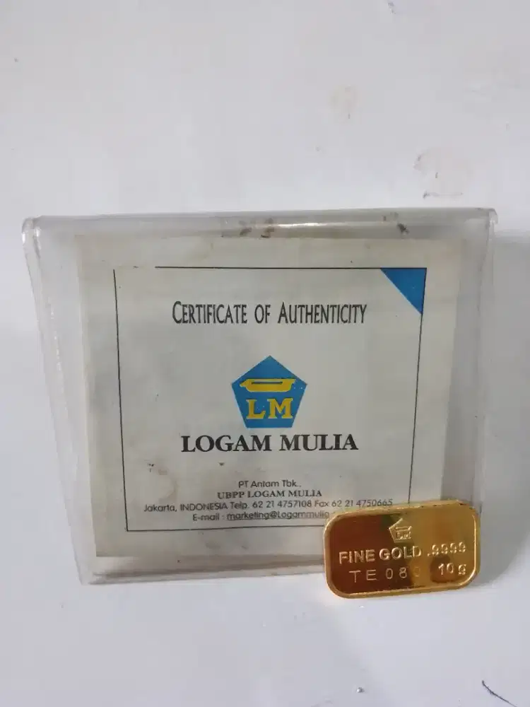 Jual logam mulia Antam 10 gram