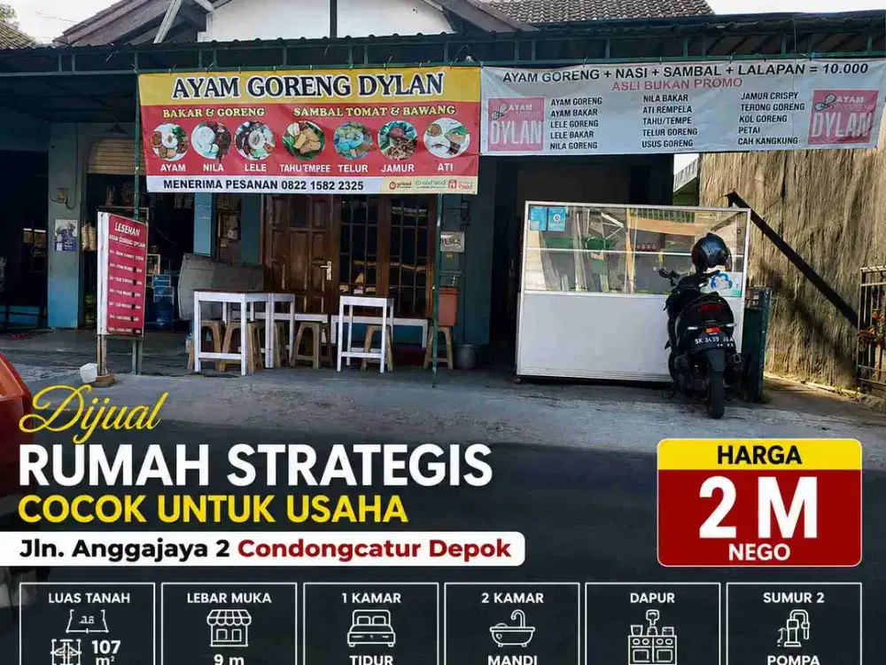 Rumah Komersial Pinggir Jalan Anggajaya 2 Condongcatur | Cocok untuk Usaha | LT 107 m² | Rp 2 M Nego