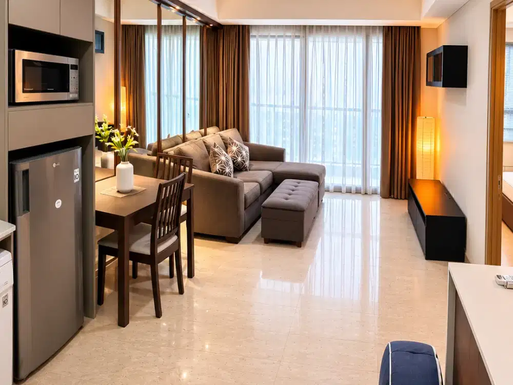 Apartemen Gold Coast PIK 51m² 1BR Tower Carribean Full Furnished