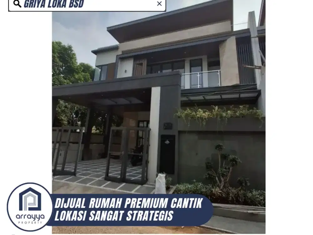 DIJUAL RUMAH PREMIUM 2 LANTAI LINGKUNGAN ASRI DI GRIYA LOKA (LSB148)