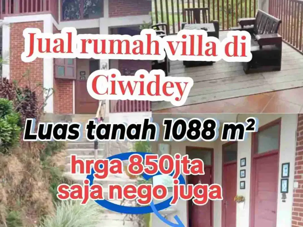 Jual rumah/ villa di Ciwidey Bandung