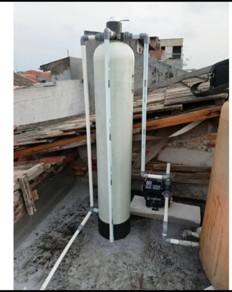 Tabung frp 1054/2 media pasir/fre pasang/berikut pompa pendorong
