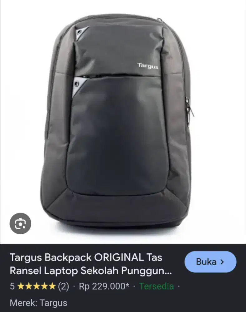 TAS KERJA BACKPACK TARGUS ORIGINAL MEDIUM LAPTOP