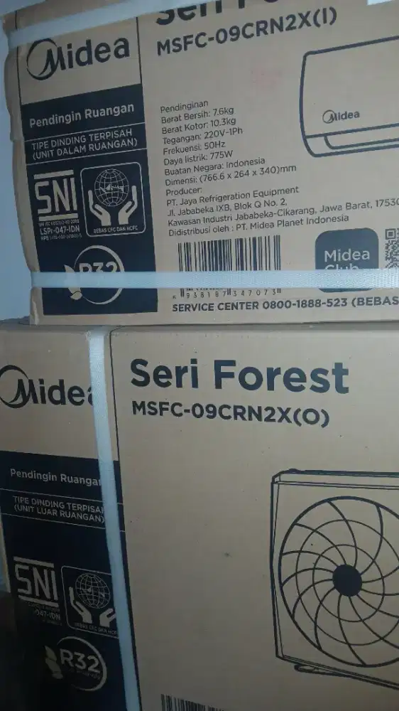 Jual AC Midea Forest 1 PK MSFC-09CRN2X
Kondisi baru