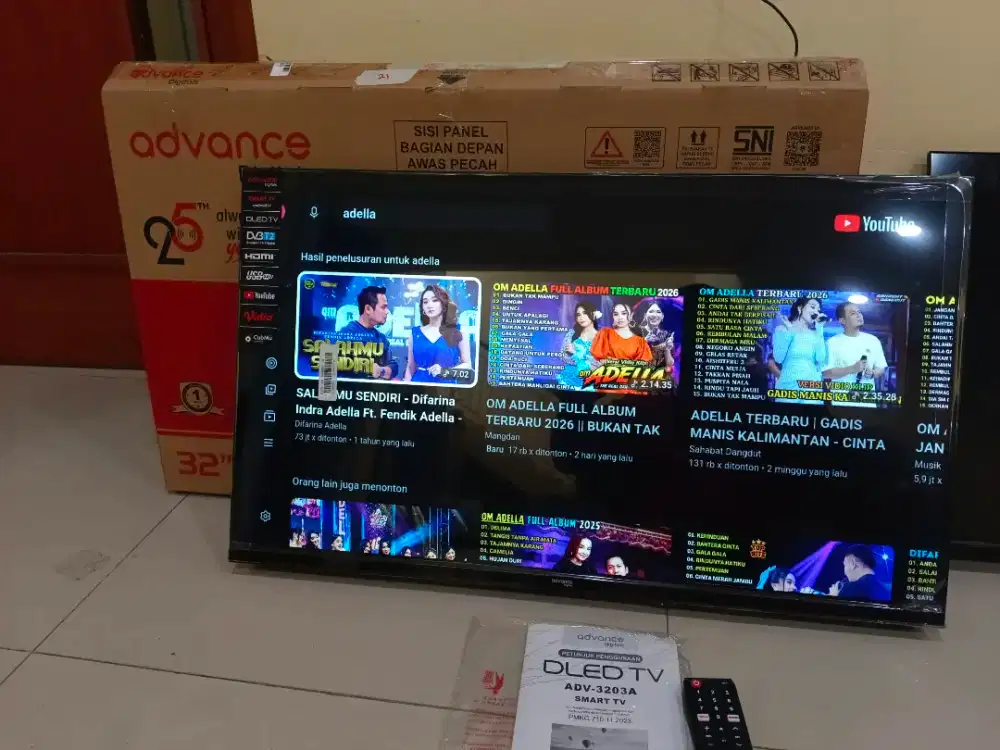 Jual TV led 32inchi advance android