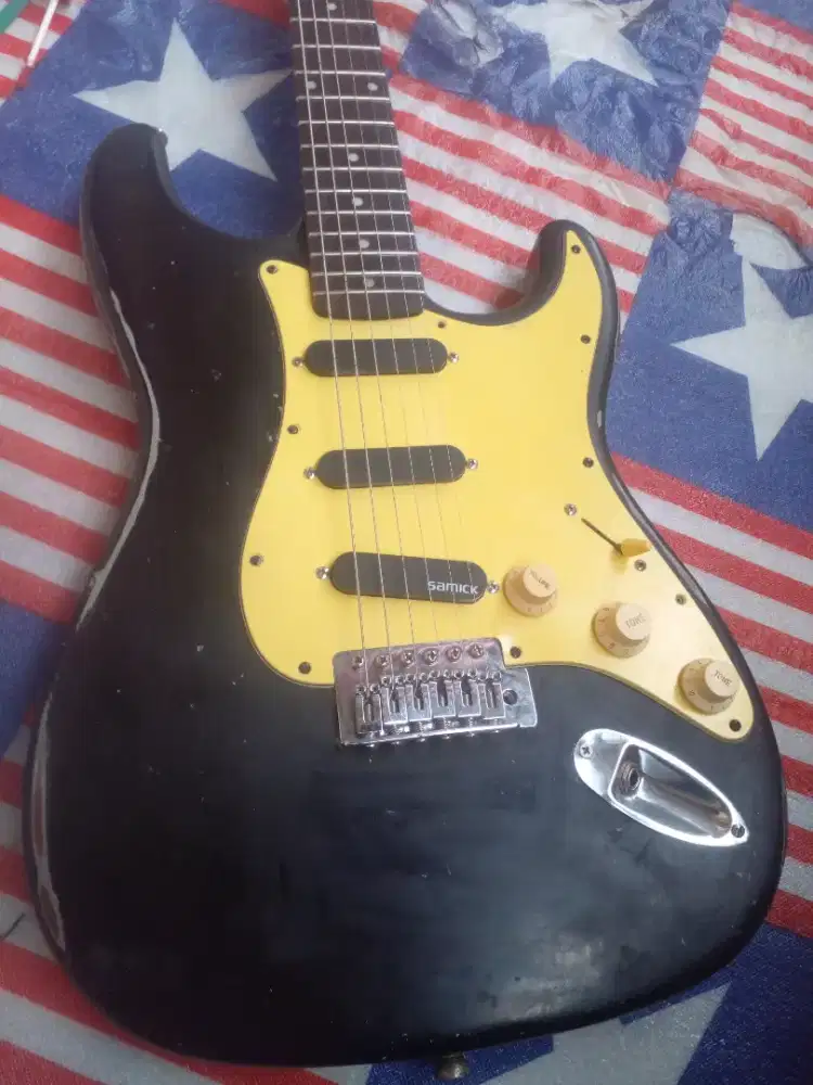 Gitar Samick jadul relic old school