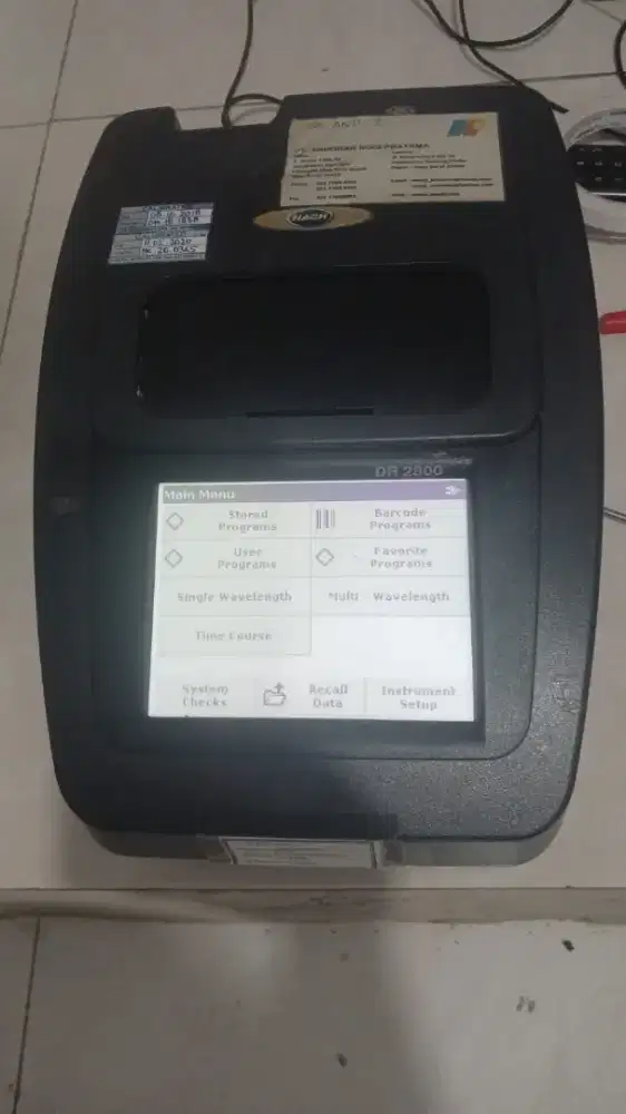 HACH DR2800 SPECTROPHOTOMETER
