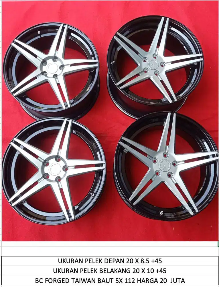 Velg BC Forged Taiwan Baut 5x 112