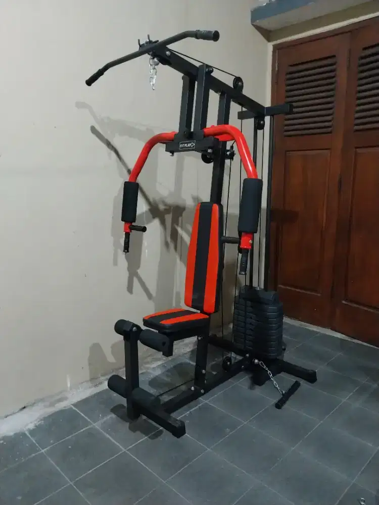 ALAT FITNESS BARU HOME GYM 1 SISI KIRIM COD PLUS RAKITNYA