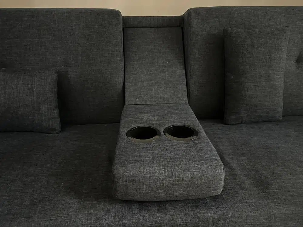 Sofa Bed with Cup Holder (Ex Dekoruma)