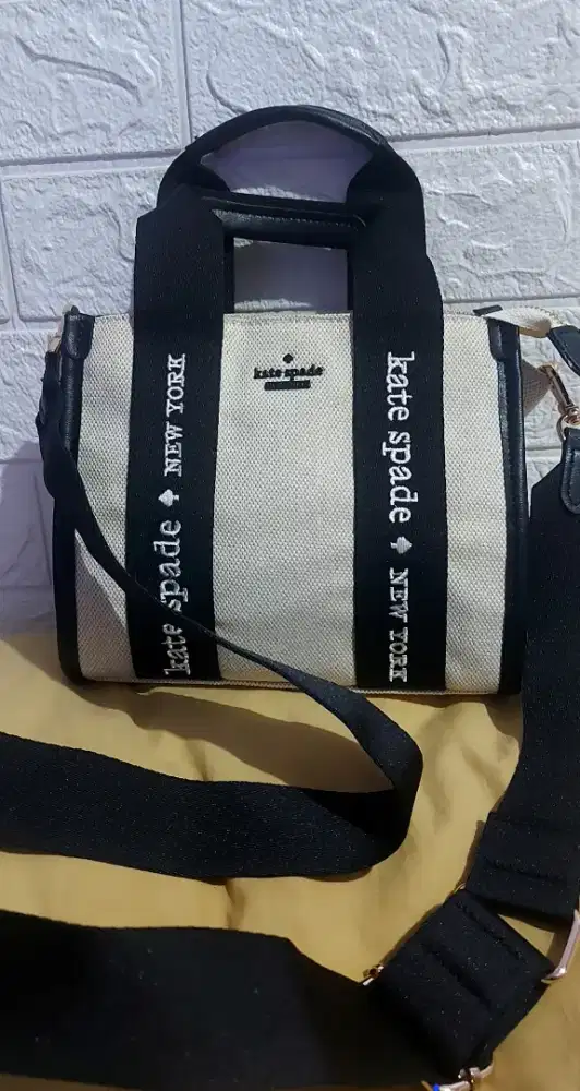 Tas KS selempang + Hand bag kanvas mix kulit