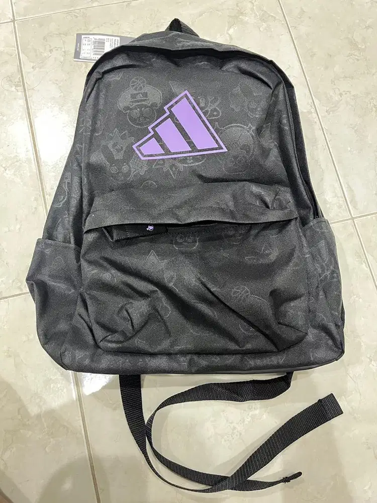 Tas Ransel Anak Adidas JV5161 Baru Masih Tag - Hitam Ungu