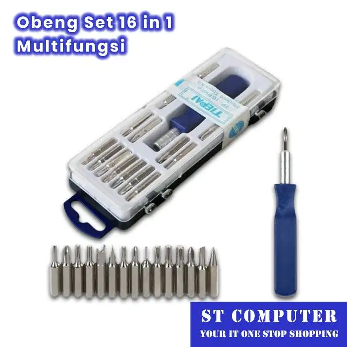 Obeng Set 16 in 1 Multifungsi