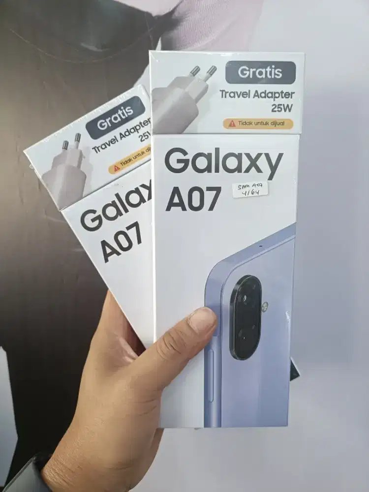 Samsung a07 ram 4/64 new murah
