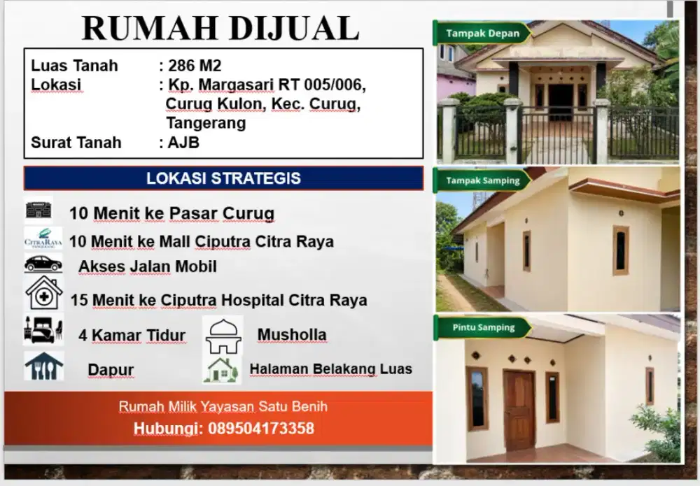 Dijual Cepat Rumah Siap huni