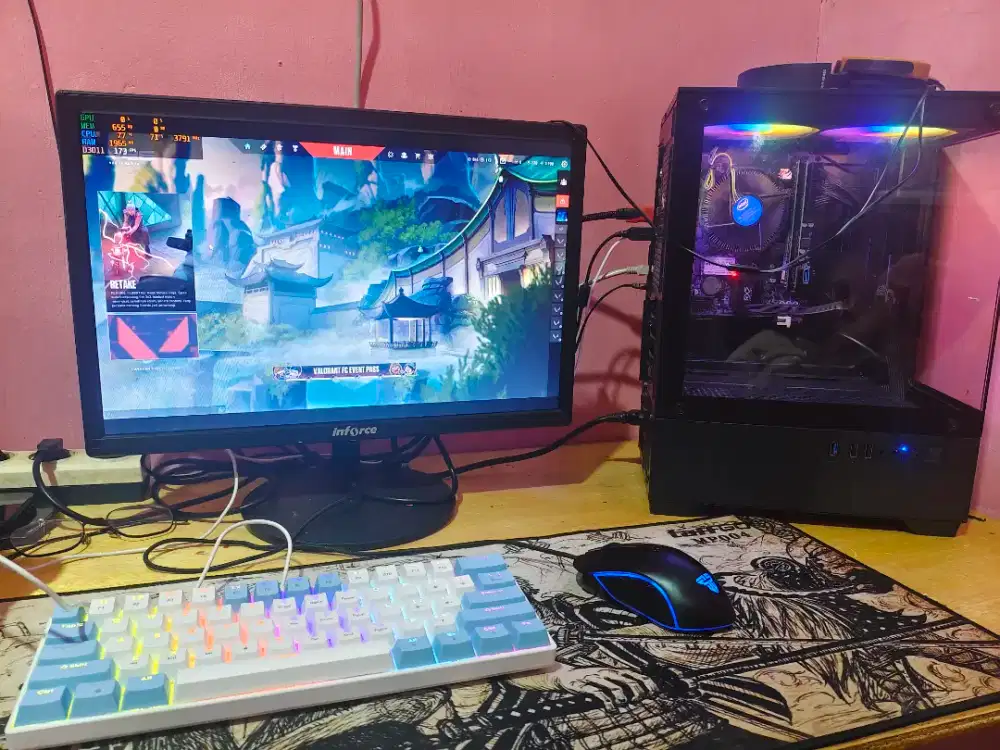 1 SET PC GAMING CORE I7 4790 HASSWELL SIAP PAKAI