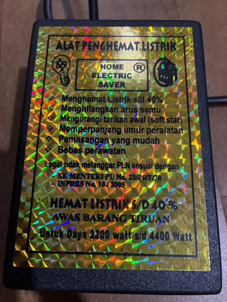 Alat Penghemat Listrik Sampai 40 % / Home Electric Saver