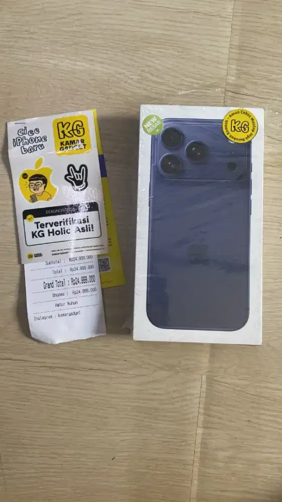 Iphone 17 pro 256gb iBox resmi masih segel plastik