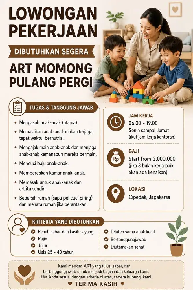 LOWONGAN ART MOMONG