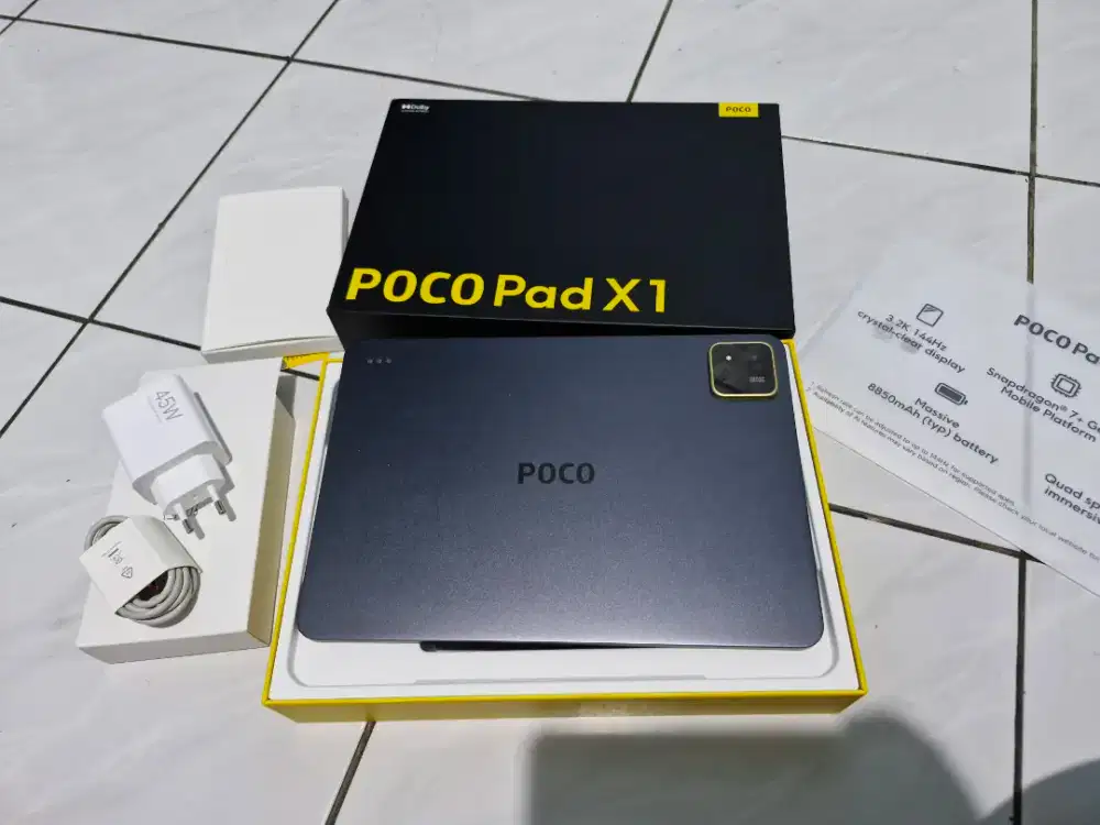 Poco pad x1 ram 8/512 gb second fullset ori