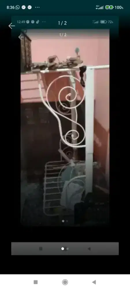 tempat tidur anak bagus knockdown besi