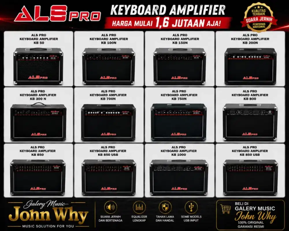 READY STOK AMPLI ALS PRO KB 50-1000