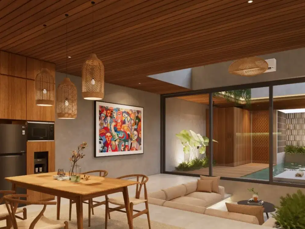 Exclusive 29-Year Leasehold Villa n Canggu with Private Pool, Walking Distance to Lifestyle Destinations – Modern Tropical Design